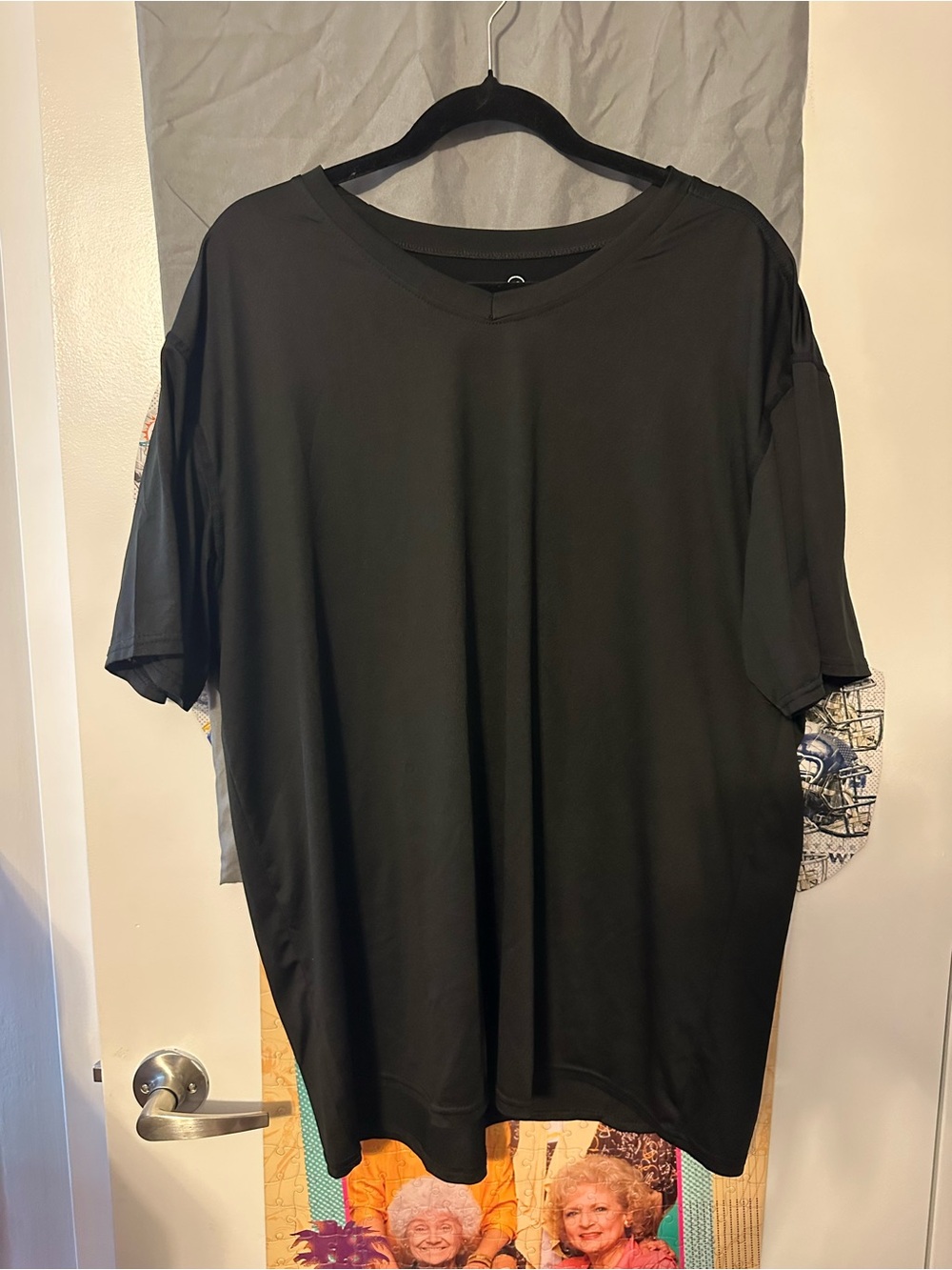 3pc Men's Black dry fit V-Neck T-Shirt bundle